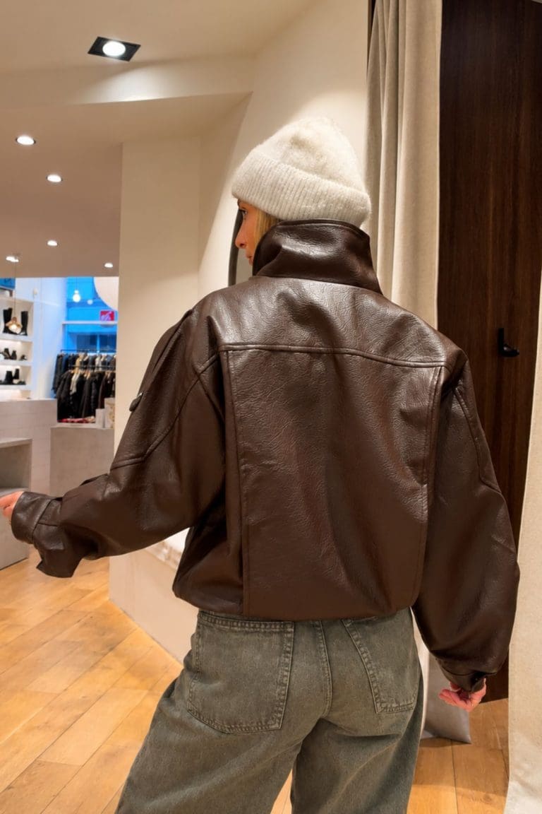 veste hana marron outremesure