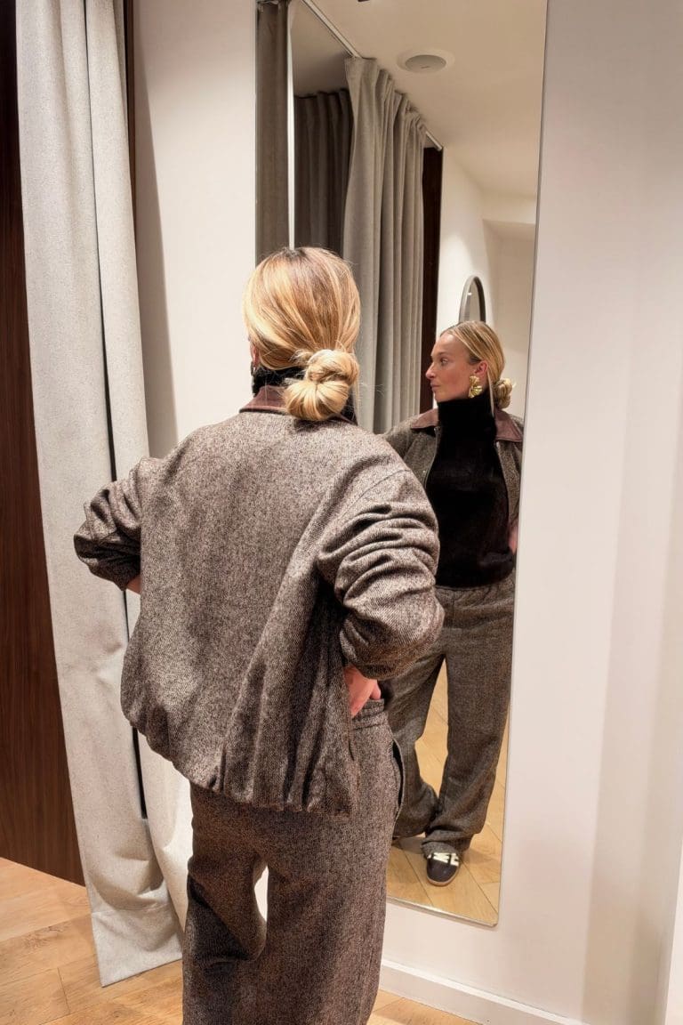 veste pcalberte marron Pieces